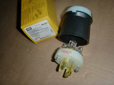 HBL2431 Stecker / Plug 3PHAS+PE (4Wire) 20A 480VAC (replaces Hubbell 2431)